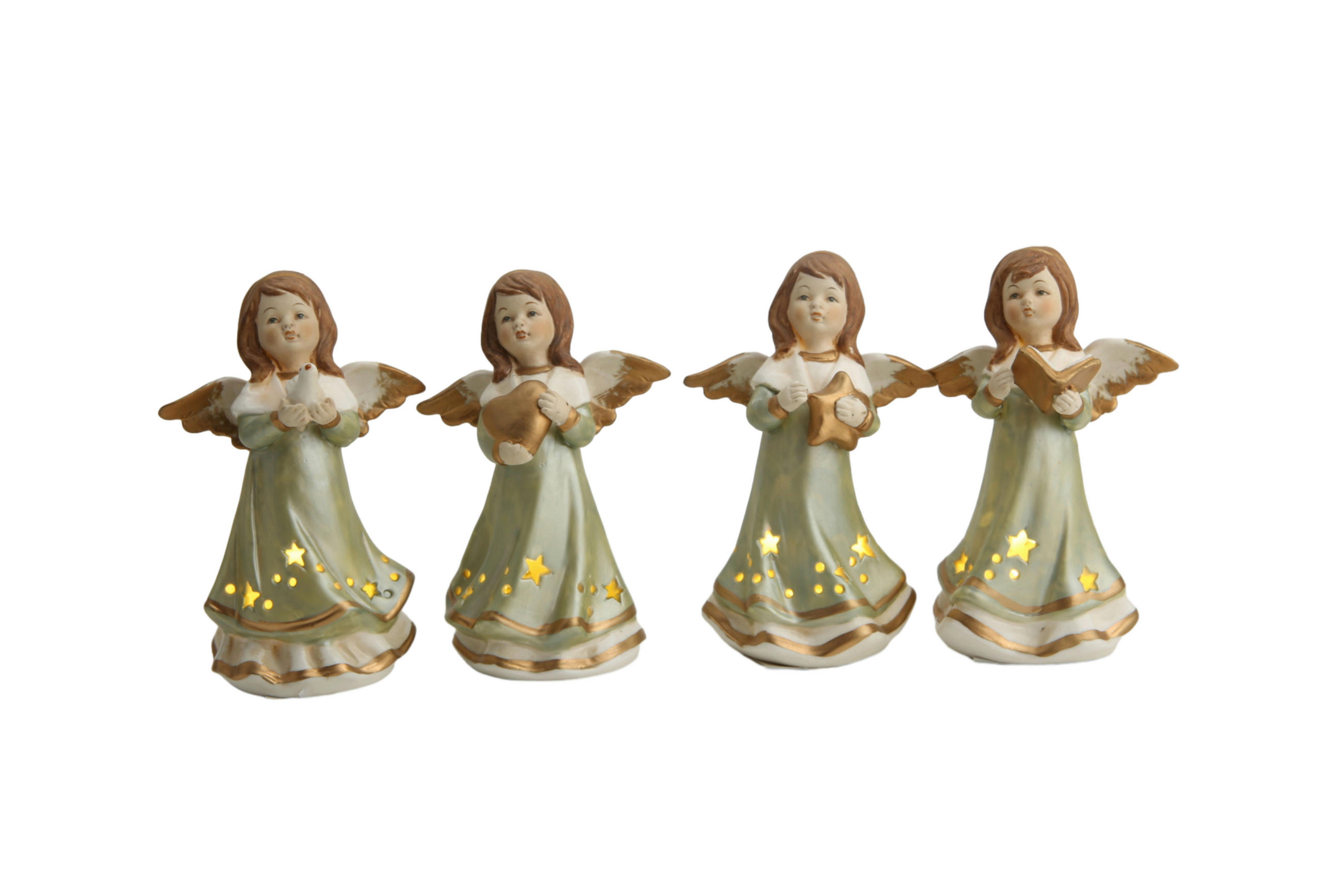 ÎNGER DECORATIV - verde, Lifestyle, ceramică (8,8/13,5/6,3cm) - X-Mas