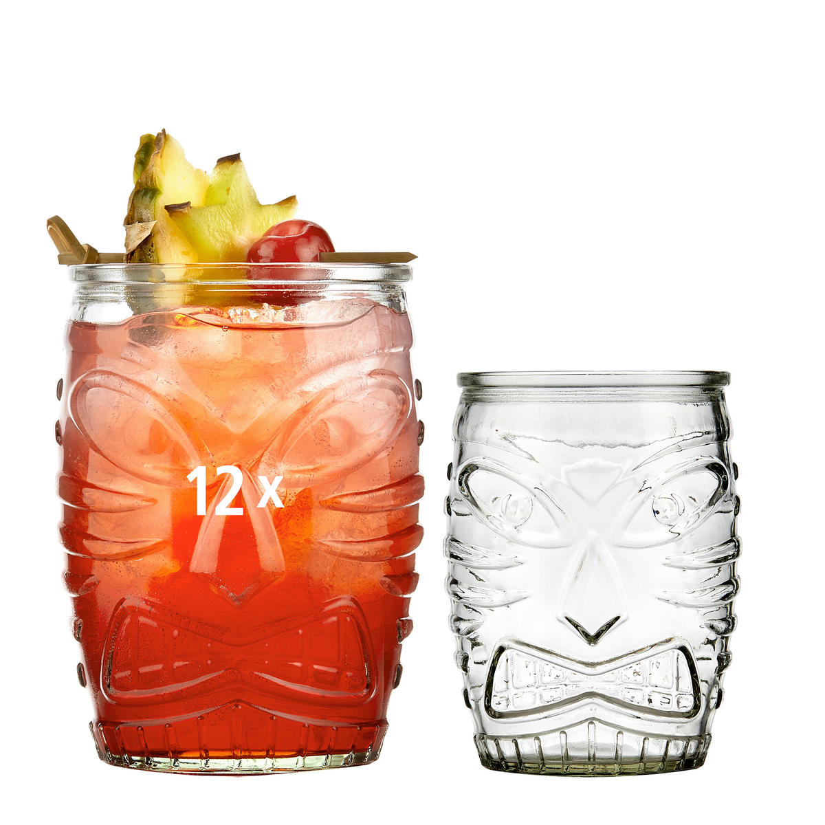 GLÄSERSET TIKI  12-teilig  - Klar, Basics, Glas (9,5/12cm)