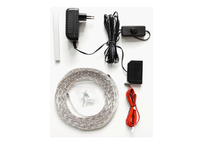 LED PÁSIK,  - čierna/biela, Design, kov/plast (135/1/1cm) - Livetastic