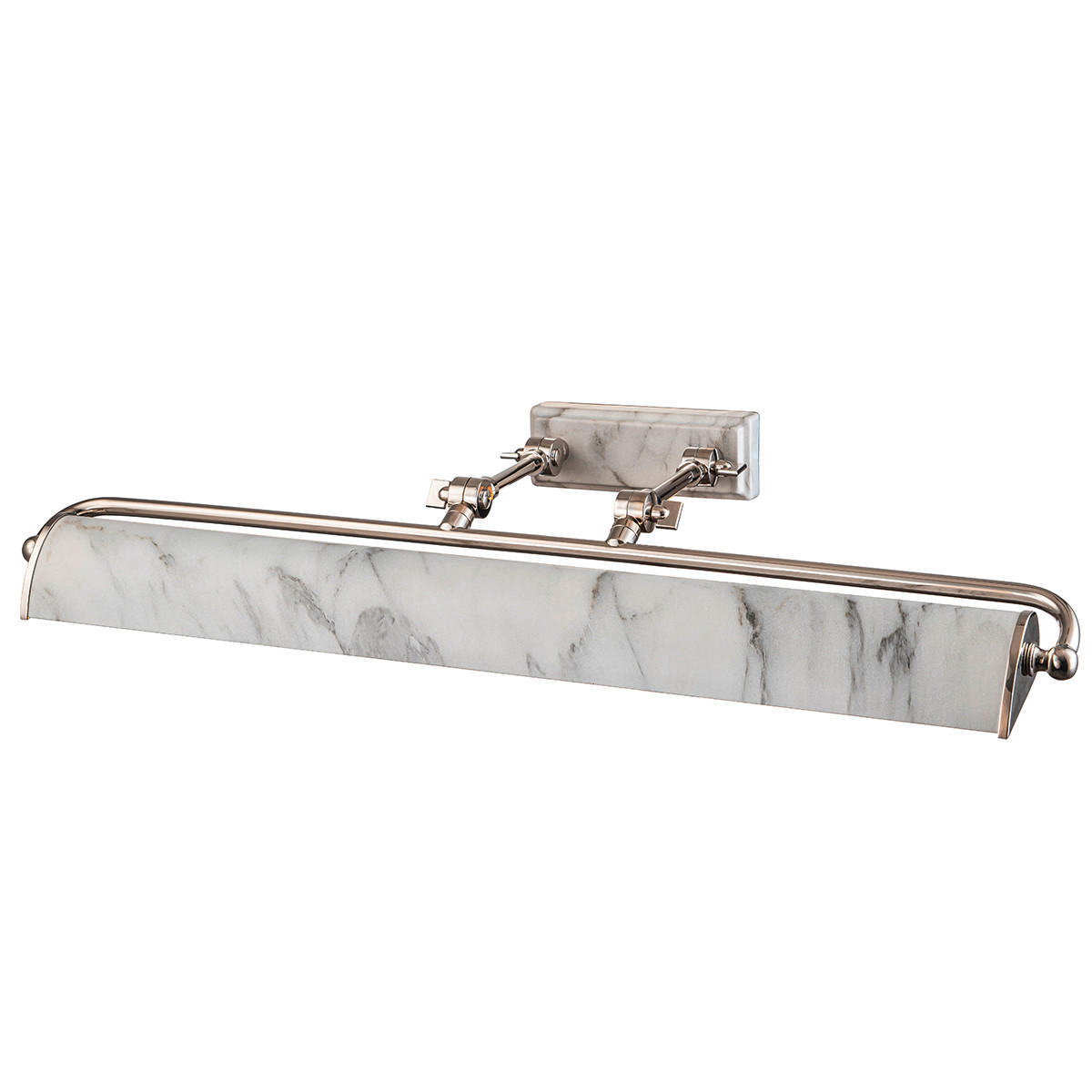 TAVELLAMPA Winchfield   - nickelfärgad, Klassisk, metall (12.7/70.3/31.8cm) - Elstead Lighting