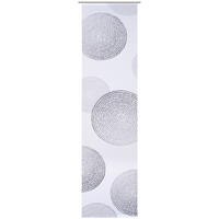 FLÄCHENVORHANG   halbtransparent   60/245 cm  - Weiß/Grau, Basics, Textil (60/245cm) - Novel