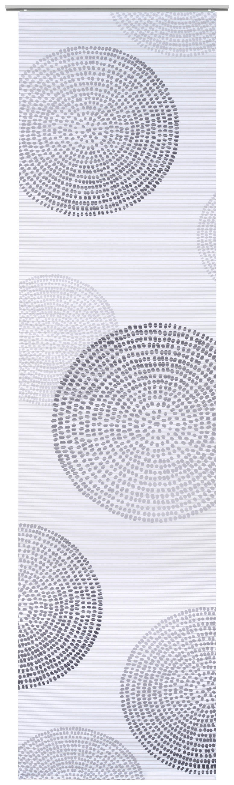 Novel Flächenvorhang Ginny Grau, Weiß 60x245 cm