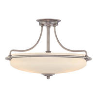 DECKENLEUCHTE Griffin 53.3/35.6 cm   - Chromfarben, LIFESTYLE, Glas/Metall (53.3/35.6cm) - Elstead Lighting