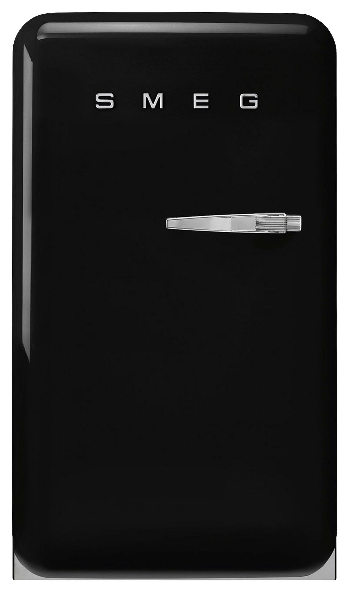 KÜHLSCHRANK 54,5/97-98/70,1 cm FAB10LBL6  - Schwarz Hochglanz, Basics, Glas/Metall (54,5/97-98/70,1cm) - SMEG