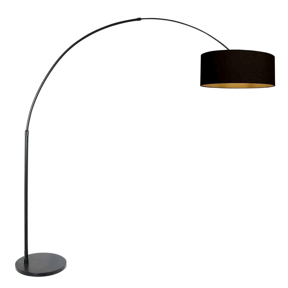STEHLEUCHTE SPARKLED LIGHT 50/240/230 cm  - Schwarz, Trend, Textil/Metall (50/240/230cm)