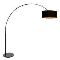 STEHLEUCHTE SPARKLED LIGHT 50/240/230 cm  - Schwarz, Trend, Textil/Metall (50/240/230cm)