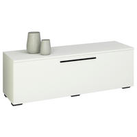 TV-BÄNK , 115/39/40 cm,  - vit/svart, Modern, trämaterial/plast (115/39/40cm) - MID.YOU