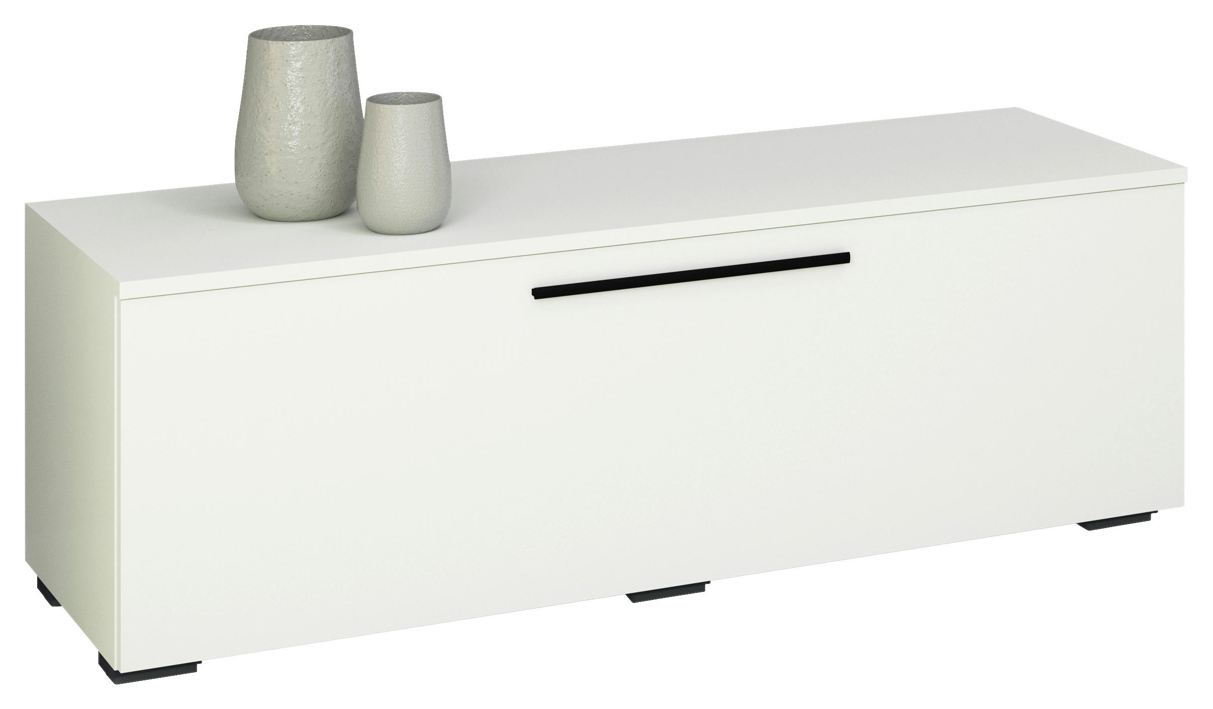 TV-Lowboard Arila B: 115 cm Weiß