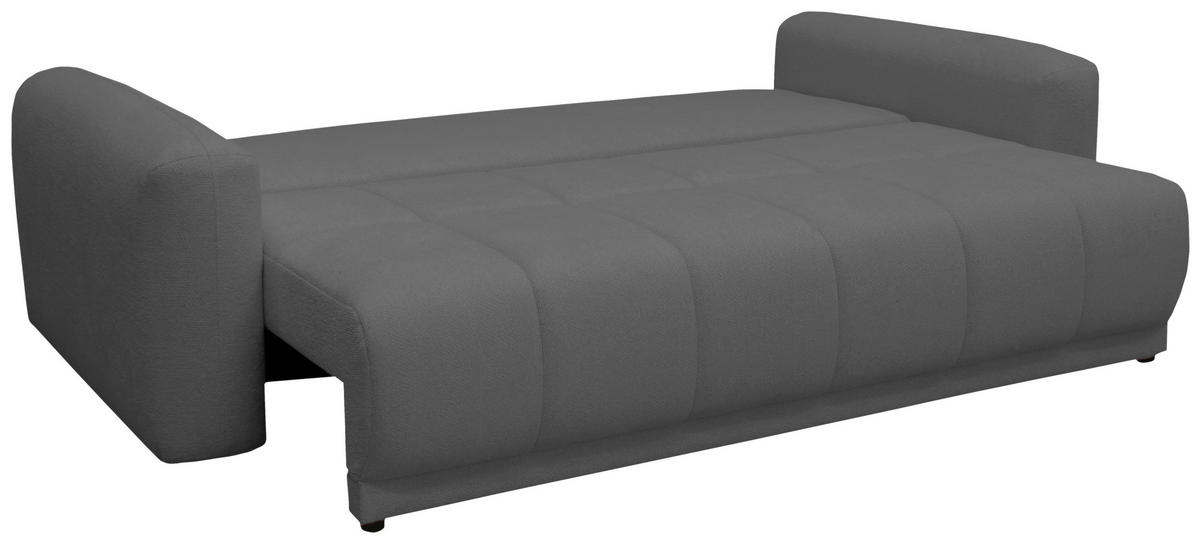 SCHLAFSOFA Grau  - Schwarz/Grau, Design, Holz/Textil (245/90/117cm) - MID.YOU
