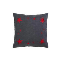 DEKORAČNÍ POLŠTÁŘ 48/48 cm - antracitová, Basics, textil (48/48cm) - X-Mas