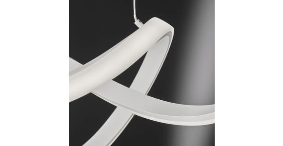 LED-HÄNGELEUCHTE 59/29 cm - Weiß, Design, Kunststoff/Metall (59/29cm) - Ambiente