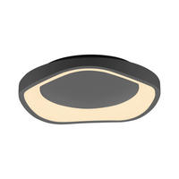 LED-DECKENLEUCHTE SW MONTA 40/40/7,5 cm   - Schwarz, KONVENTIONELL, Kunststoff/Metall (40/40/7,5cm) - Schöner Wohnen