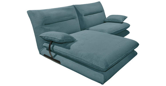 ECKSOFA Petrol Cord  - Petrol/Creme, KONVENTIONELL, Kunststoff/Textil (173/244cm) - Carryhome