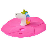 SILIKONDECKEL  - Rosa/Weiß, Trend, Kunststoff (9,20/5,20/9,30cm) - Leonardo