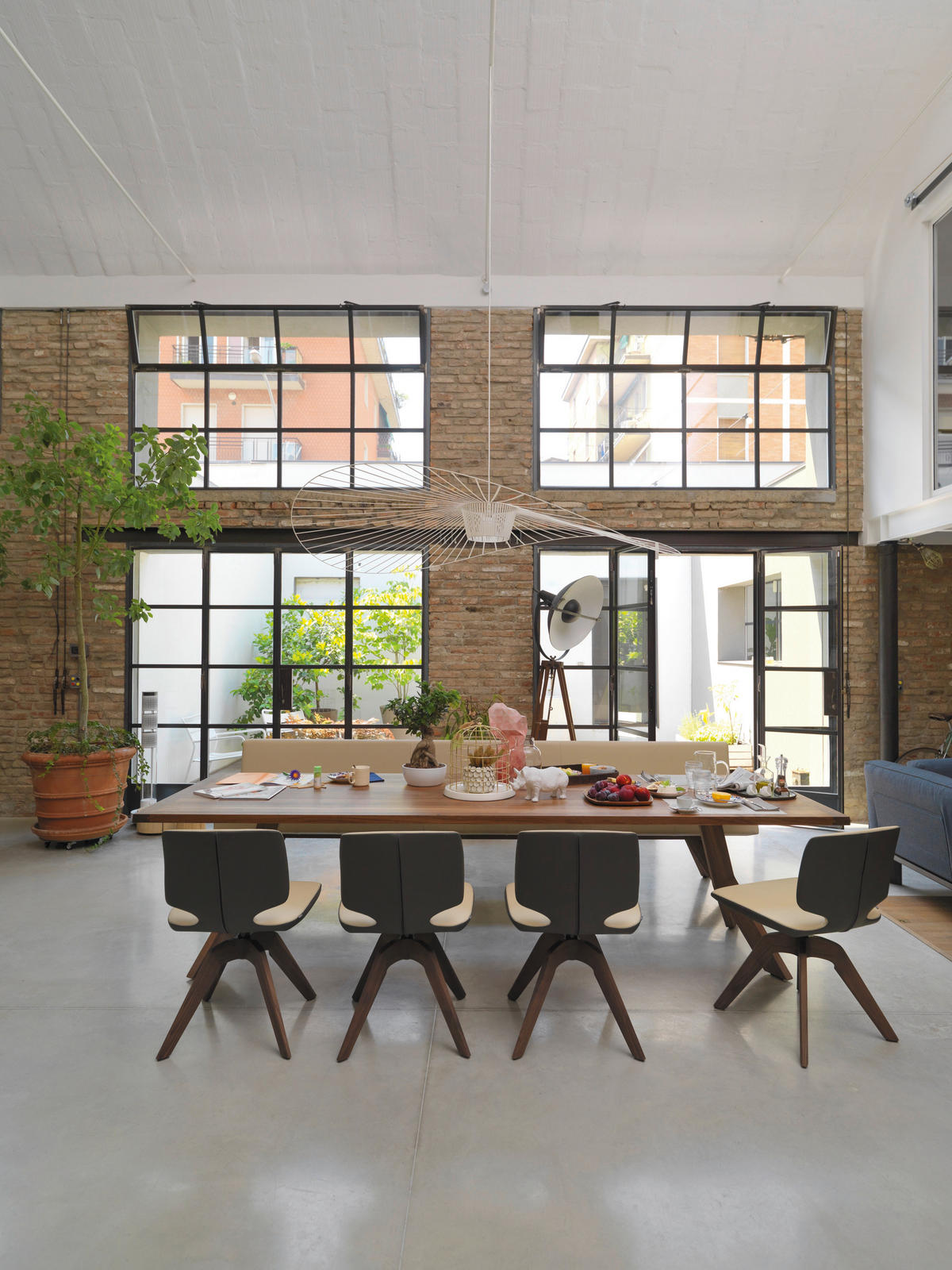 ESSTISCH in Holz 140/100/75 cm  - Nussbaumfarben, Design, Holz (140/100/75cm) - TEAM 7