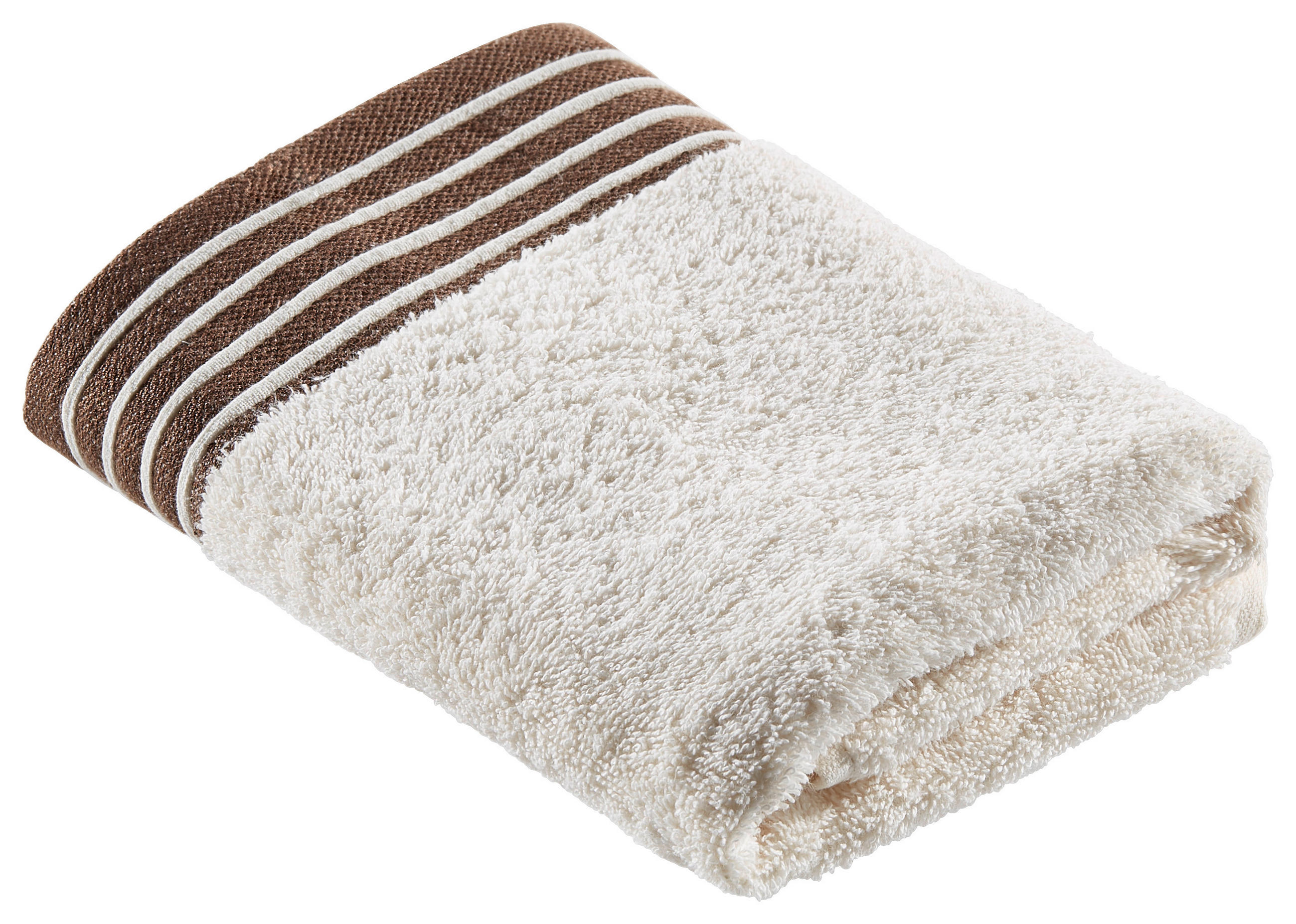 HANDTUCH Santo Creme 2-teilig  - Creme, Basics, Textil (50/100cm) - Esposa