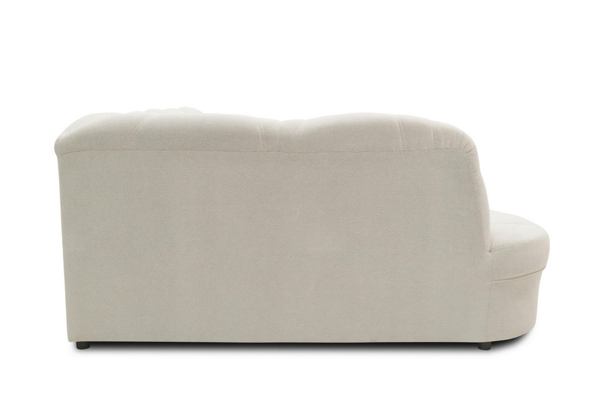 WOHNLANDSCHAFT FLORES FK Creme Mikrofaser  - Creme/Schwarz, KONVENTIONELL, Kunststoff/Textil (293/293/142cm) - MID.YOU