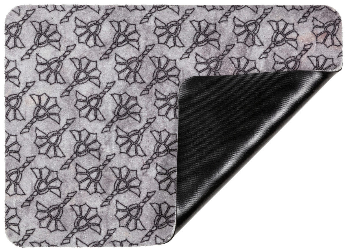 FUSSMATTE - Grau, Design, Kunststoff (50/70cm) - Joop!