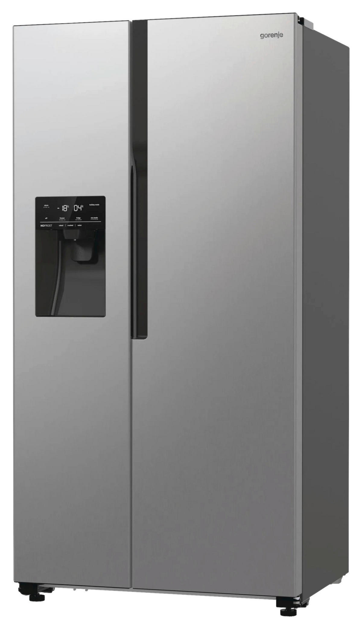 SIDE-BY-SIDE 91,5/178,6/69,8 cm NRR9185ESXL  - Edelstahlfarben, MODERN, Glas/Kunststoff (91,5/178,6/69,8cm) - Gorenje