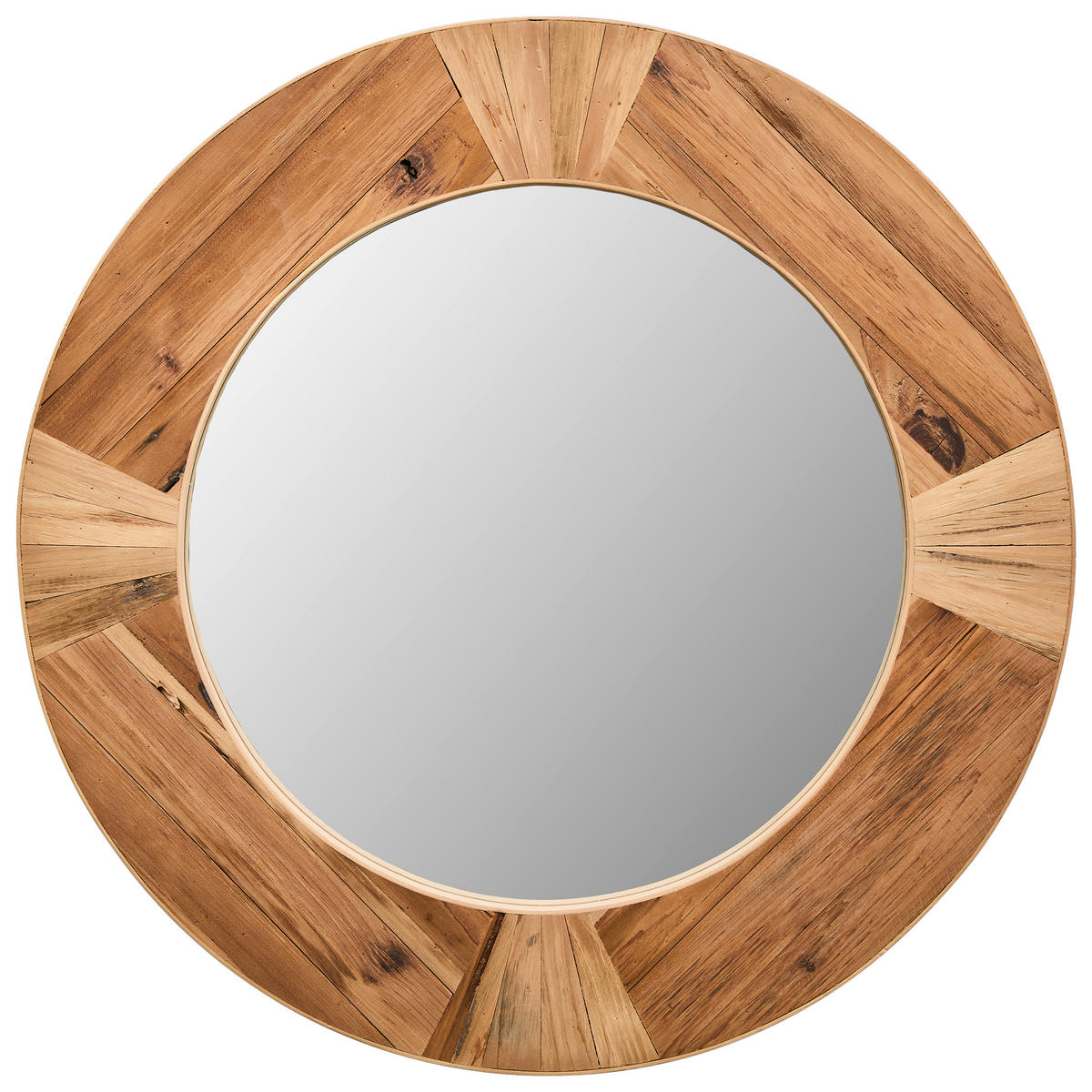 WANDSPIEGEL 60/60/3 cm  - Naturfarben, Lifestyle, Glas/Holz (60/60/3cm) - Landscape
