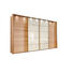 SCHWEBETÜRENSCHRANK in teilmassiv Eiche Eichefarben, Magnolie - Eichefarben/Magnolie, Natur, Glas/Holz (400/236/67cm) - Linea Natura SCHWEBETÜRENSCHRANK in teilmassiv Eiche Eichefarben, Magnolie - Eichefarben/Magnolie, Natur, Glas/Holz (400/236/67cm) - Linea Natura