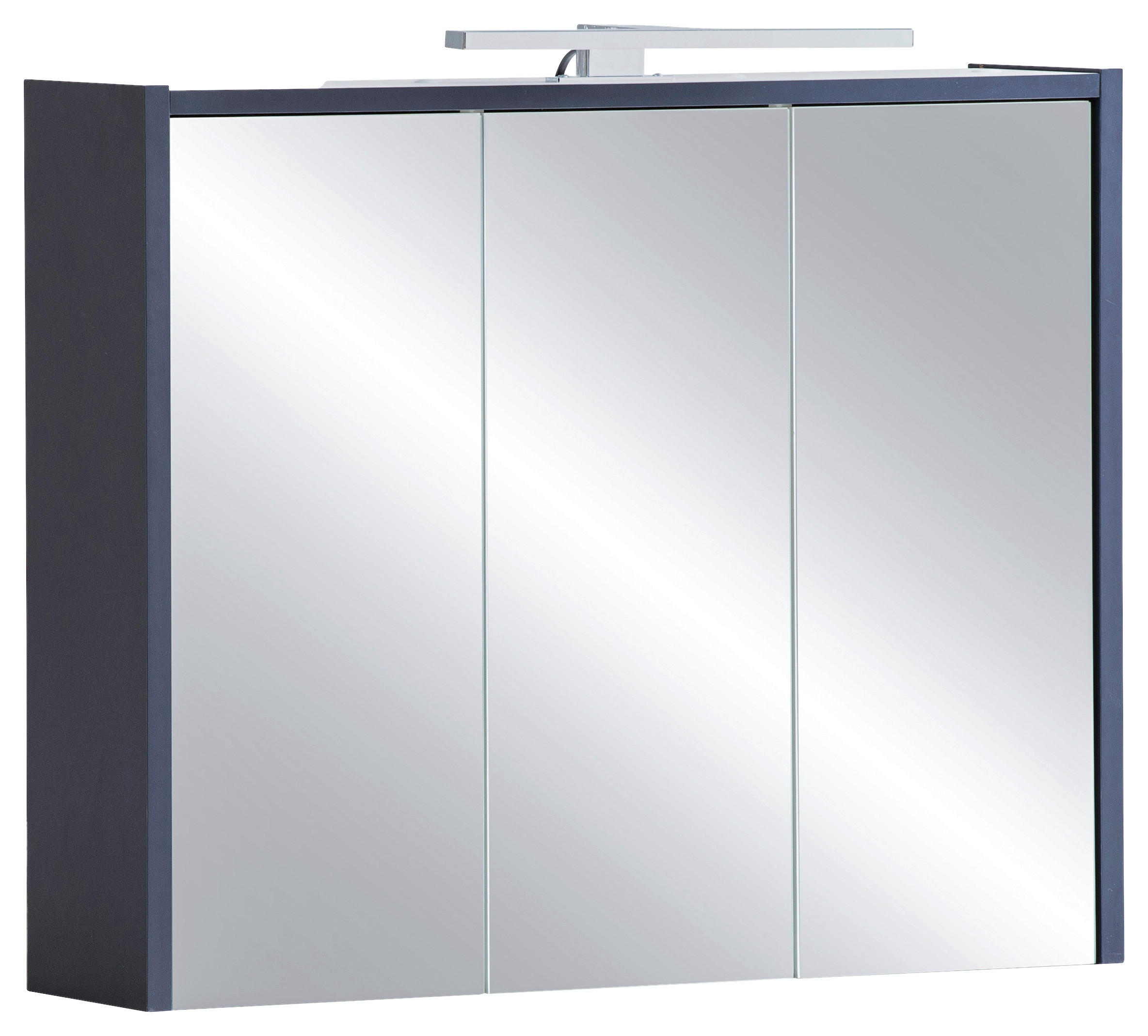 SPIEGELSCHRANK 74,5/62,7/16,0 cm  - Dunkelblau, MODERN, Glas/Holzwerkstoff (74,5/62,7/16,0cm) - MID.YOU