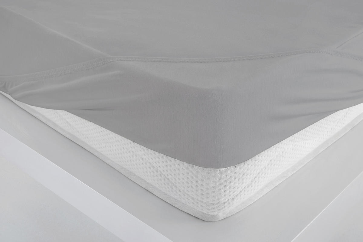 SPANNLEINTUCH 70/140 cm Jersey  - Grau, Basics, Textil (70/140cm)