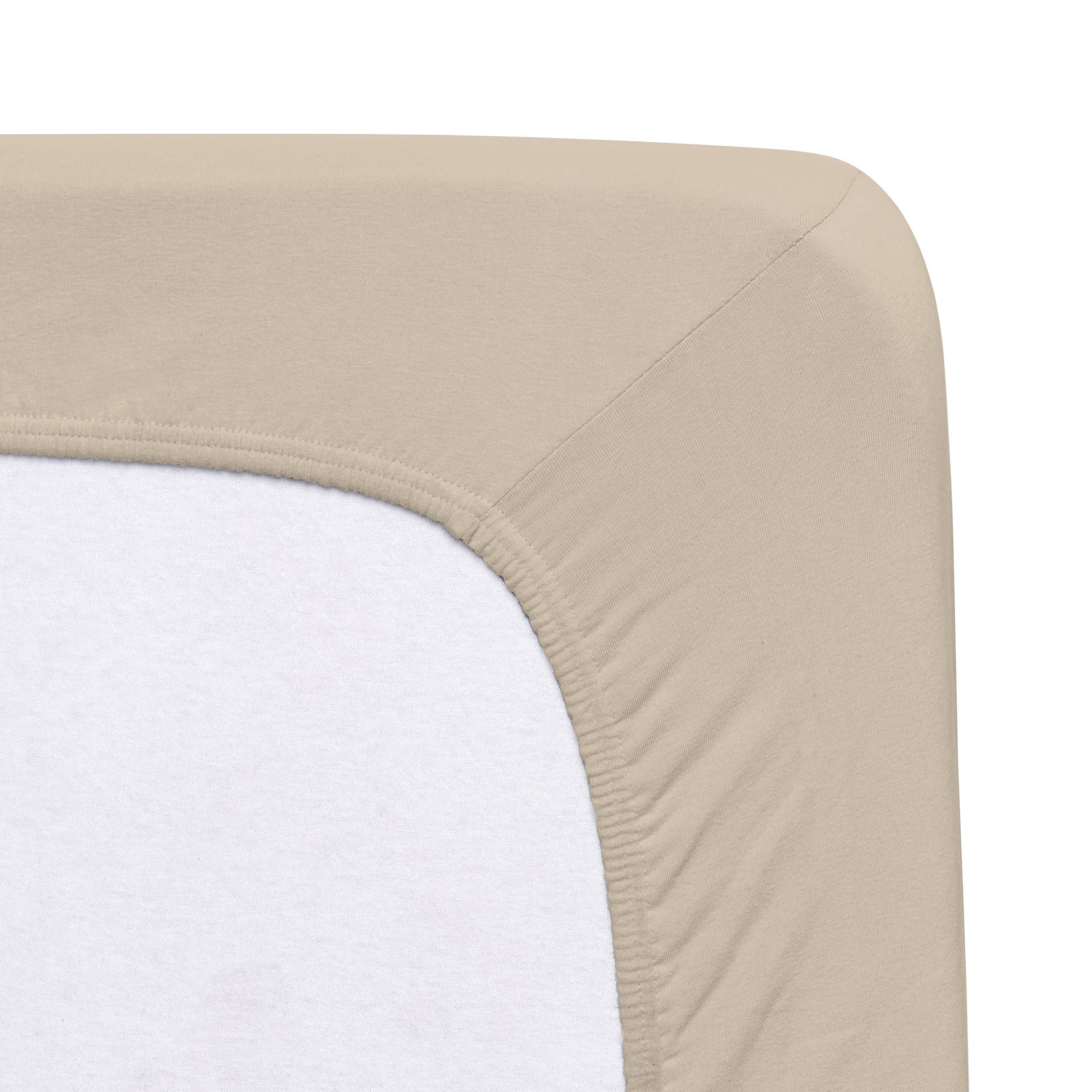 SPANNLEINTUCH 140-160/200-220 cm Jersey - Beige, Basics, Textil (140-160/200-220cm) - Florella