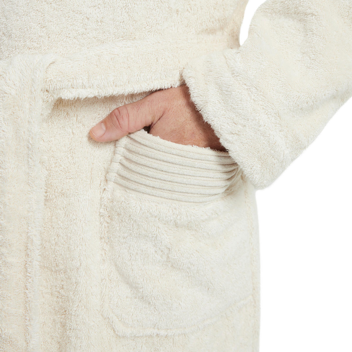 BADEMANTEL XL Unisex  - Naturfarben, Basics, Textil (XLnull) - Moeve