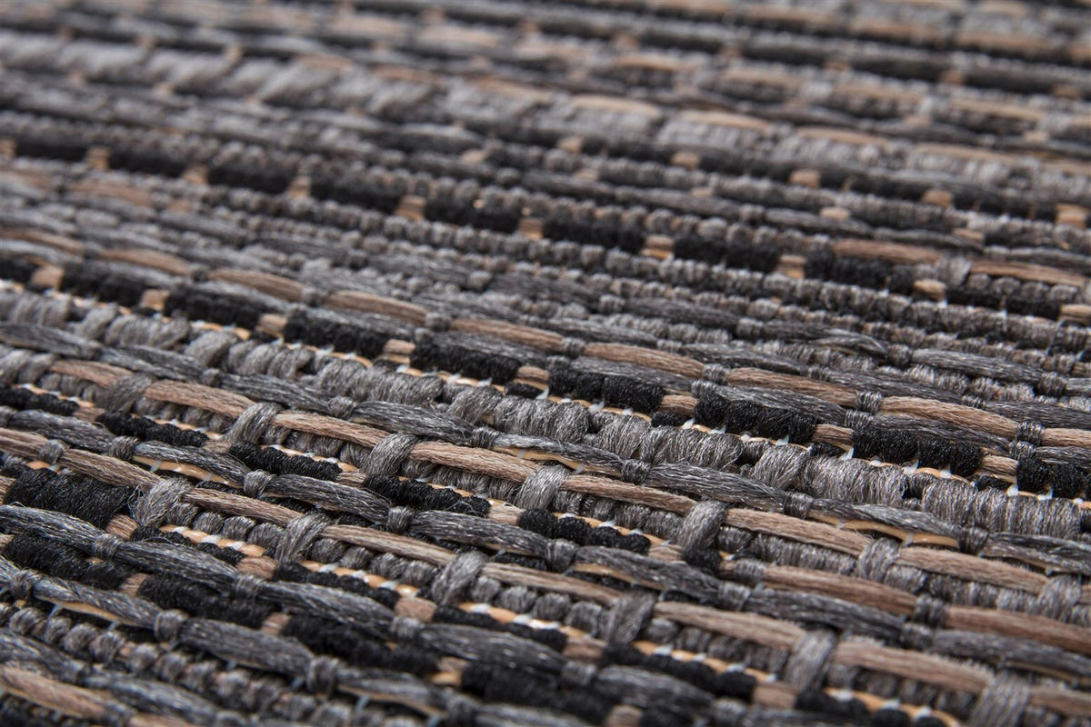 FLACHWEBETEPPICH 80/230 cm Indonesia - Bali 625 Grau Grau  - Grau, KONVENTIONELL, Textil (80/230cm)