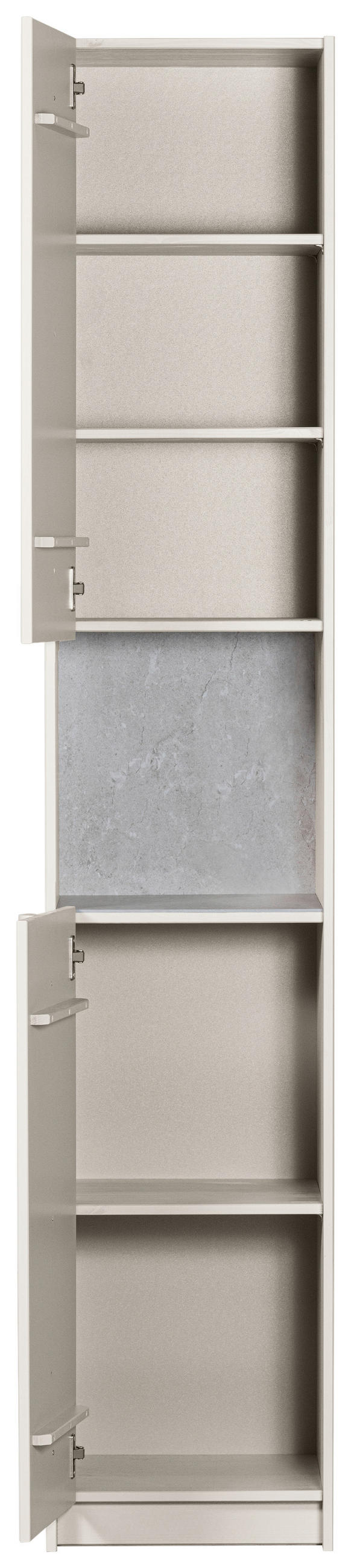 GARDEROBENSCHRANK Basu  in 40/210/42 cm  - Hellgrau, Design, Holz (40/210/42cm) - Livetastic