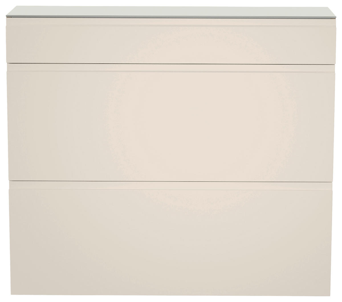 HÄNGESCHUHSCHRANK 110/96/33 cm  - Sandfarben, Design, Glas/Holzwerkstoff (110/96/33cm) - Moderano