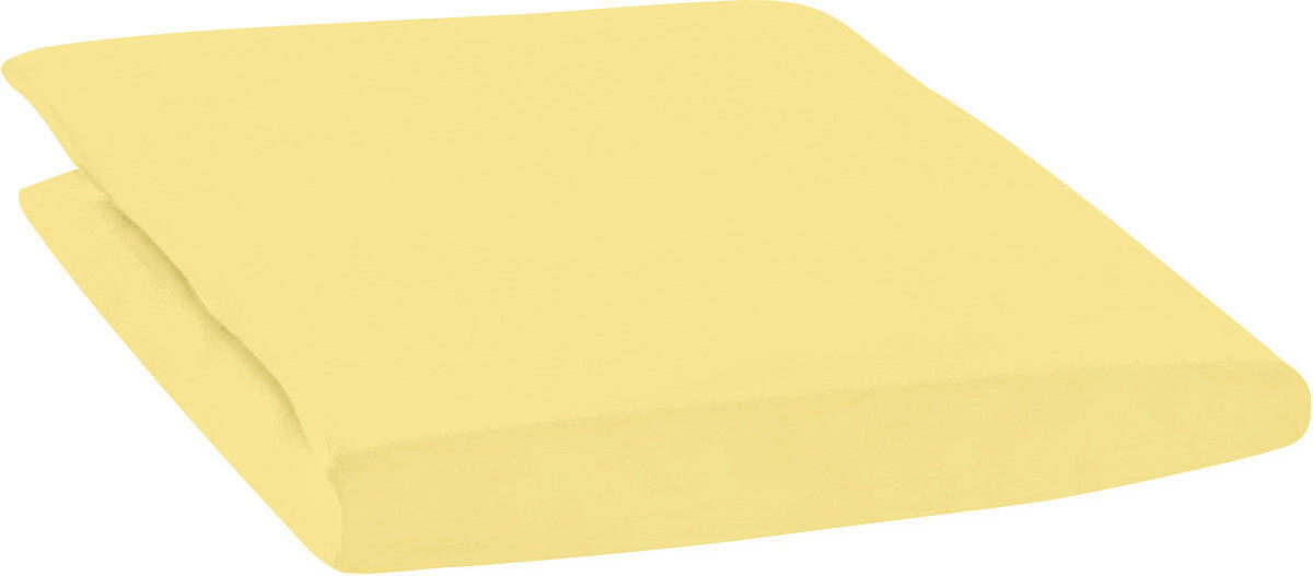 SPANNBETTTUCH Zwirn-Jersey  - Gelb, Basics, Textil (200/200cm) - Estella