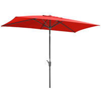 SONNENSCHIRM 270 cm Rot  - Anthrazit/Rot, Basics, Textil/Metall (150/250/270cm) - Schneider