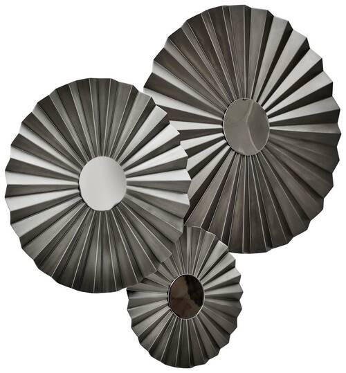 WANDDEKO Metall  - Zinkfarben, Design, Metall (41-79/41-79/4-9cm) - Ambia Home