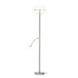 LED-DECKENFLUTER 40/180 cm    - Weiß/Nickelfarben, KONVENTIONELL, Kunststoff/Metall (40/180cm) - Dieter Knoll