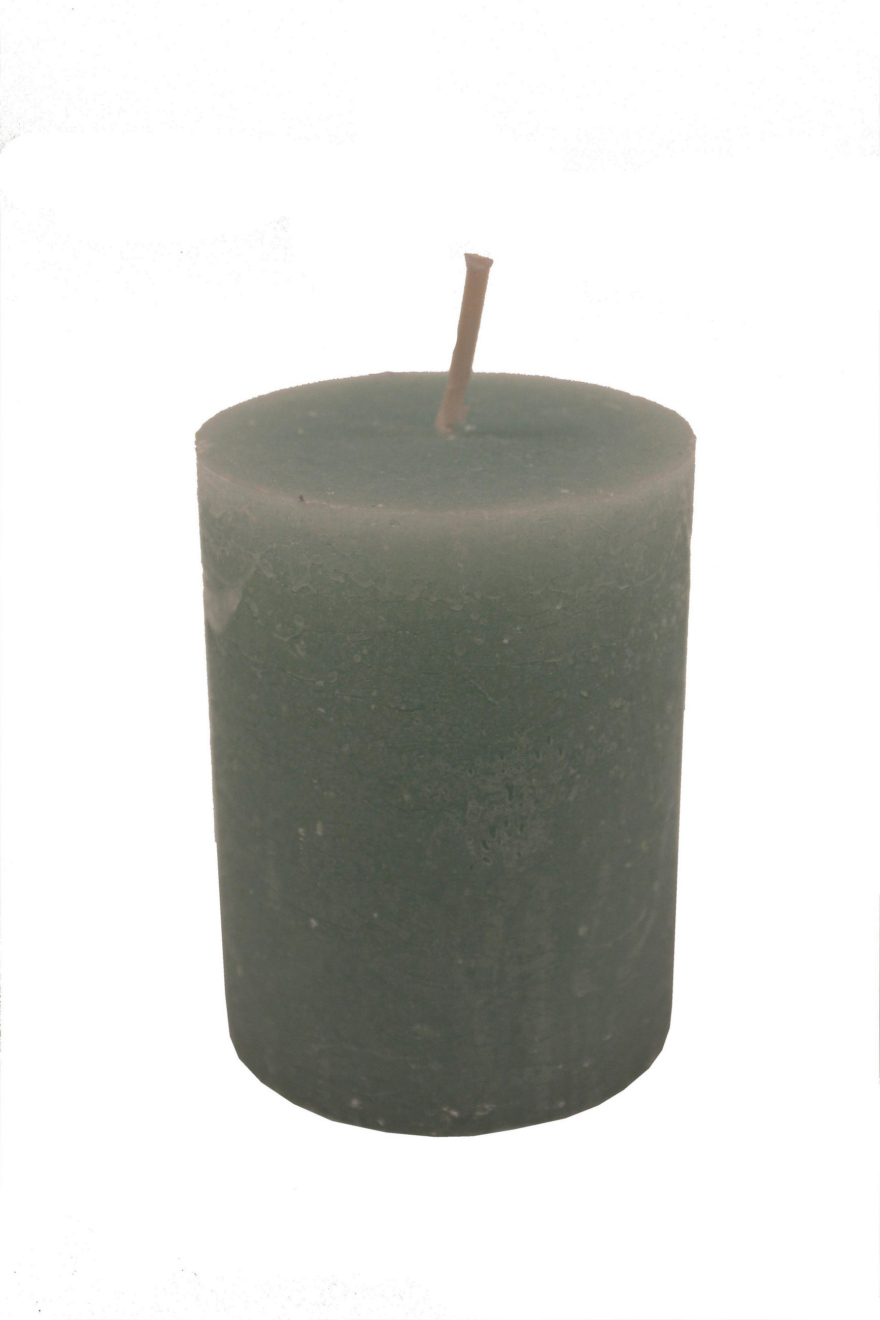 VELIKA SVEČA - pastelno zelena, Basics, naravni materiali (6,8/9cm) - Ambia Home