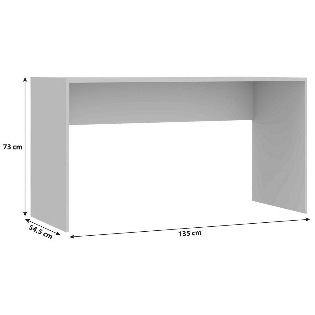 Thumbnail - Hom`in Schreibtisch, Eiche, Holzwerkstoff, rechteckig, Wange, 73x54.5x135 cm, Arbeitszimmer, Schreibtische, Bürotische