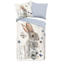 JUGENDBETTWÄSCHE Ravi Renforcé 135/200 cm  - Multicolor, Natur, Textil (135/200cm)