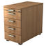 CONTAINER Eichefarben - Chromfarben/Eichefarben, KONVENTIONELL, Kunststoff/Metall (42.8/72-76/80cm) CONTAINER Eichefarben - Chromfarben/Eichefarben, KONVENTIONELL, Kunststoff/Metall (42.8/72-76/80cm)