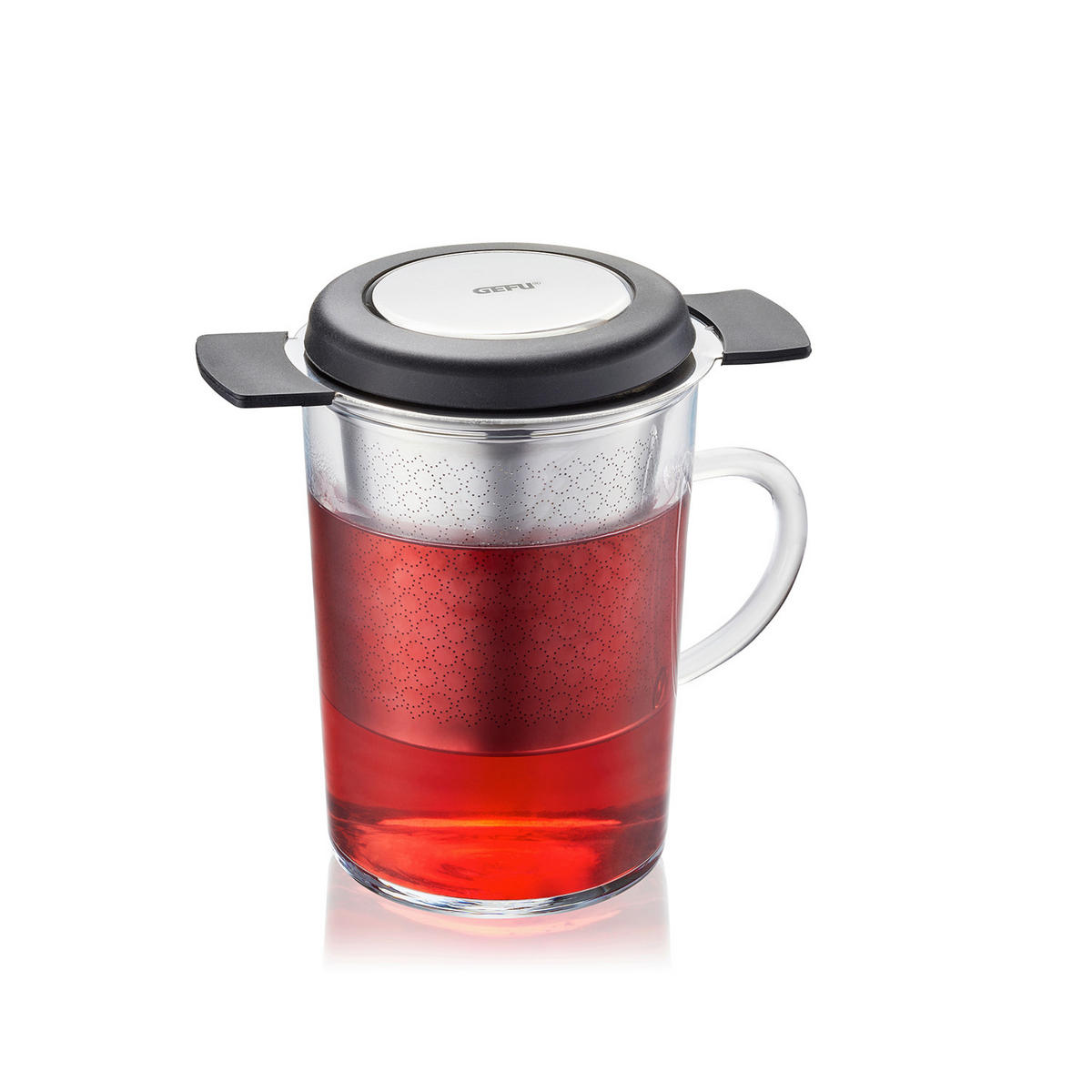 TEESIEB - Edelstahlfarben/Schwarz, Basics, Kunststoff/Metall (7,4/7,7cm) - Gefu