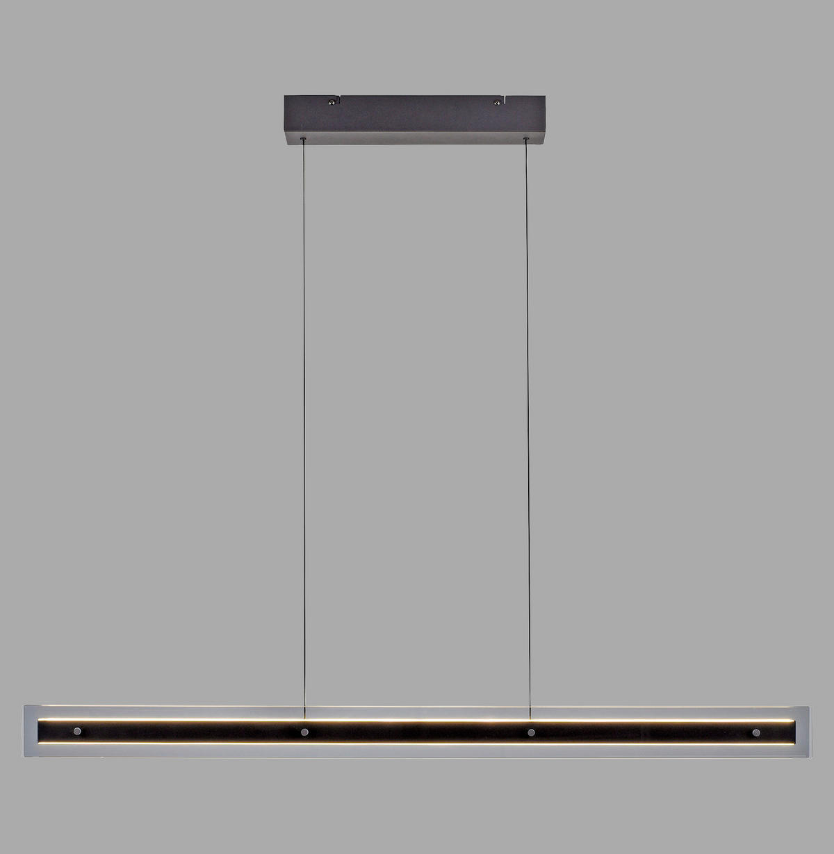 LED-PENDELLEUCHTE 105/8/200 cm  - Schwarz, Design, Kunststoff/Metall (105/8/200cm) - Schöner Wohnen