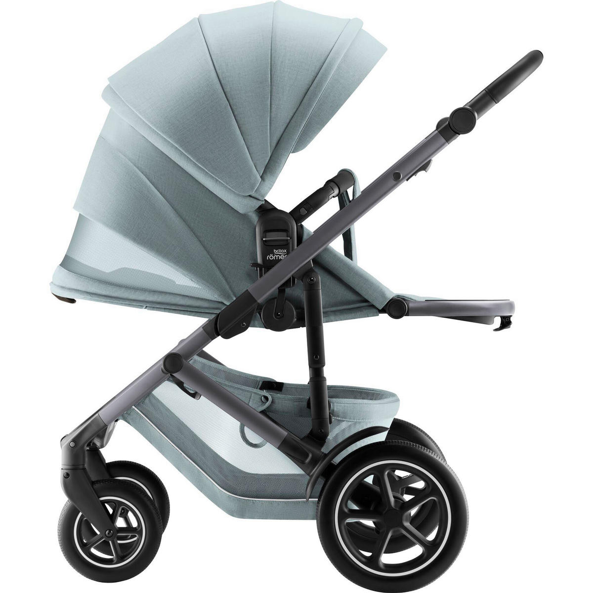 KINDERWAGEN  Smile 5Z  Harbor Blue  - Pastellblau/Grau, Basics, Textil/Metall (57/112/97.7cm) - Britax Römer