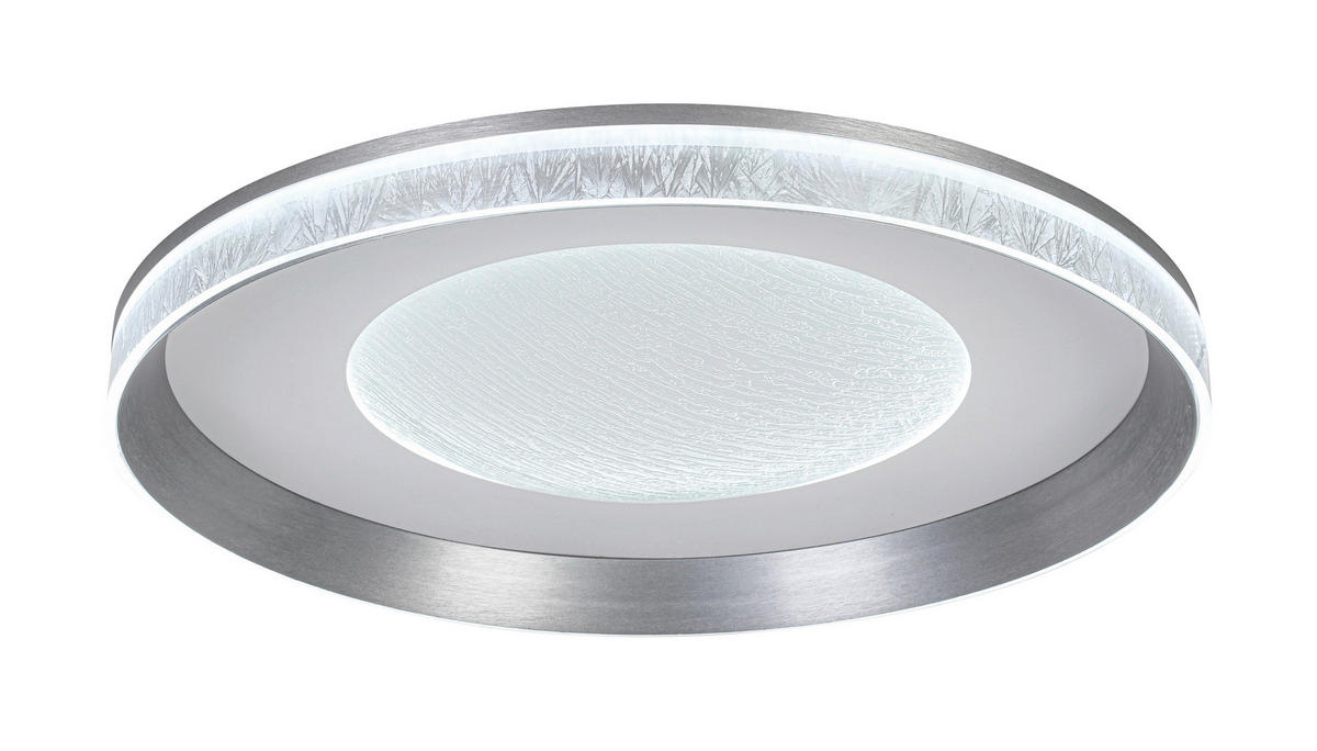 STROPNÍ LED SVÍTIDLO, 50/9 cm  - bílá/průhledné, Design, kov/plast (50/9cm) - Novel