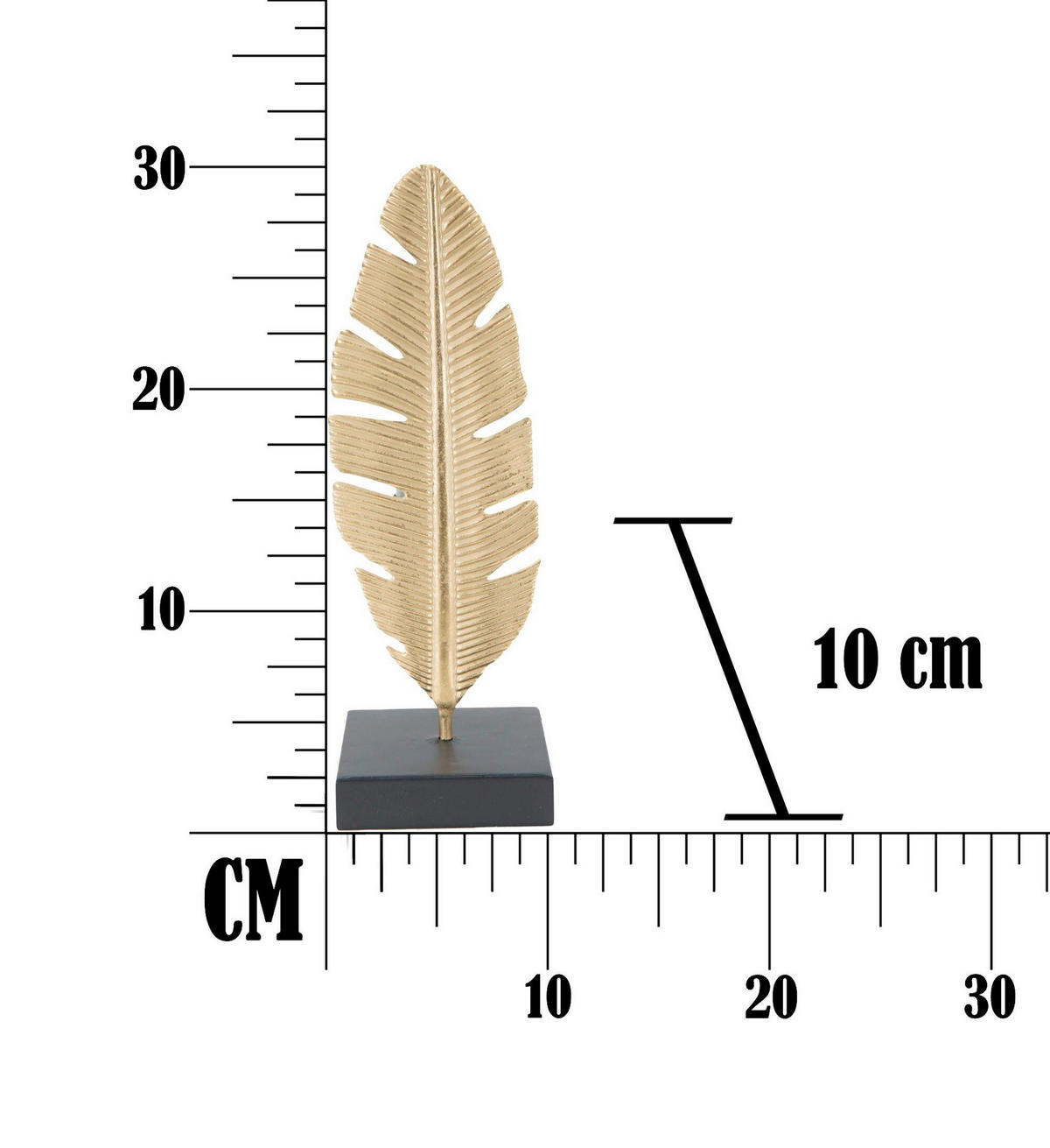 SKULPTUR - Goldfarben, Basics, Metall (10/34/10cm)