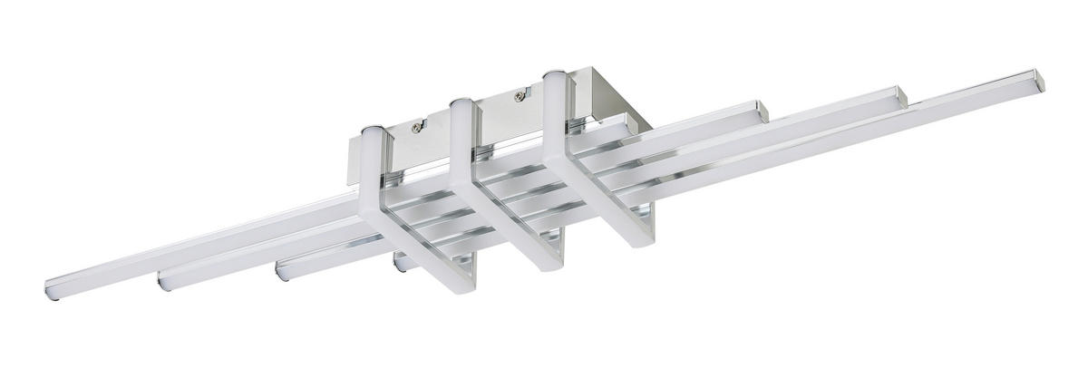 DECKENLEUCHTE    78/14/8 cm  - Chromfarben, Trend, Kunststoff/Metall (78/14/8cm) - Collett's Monde