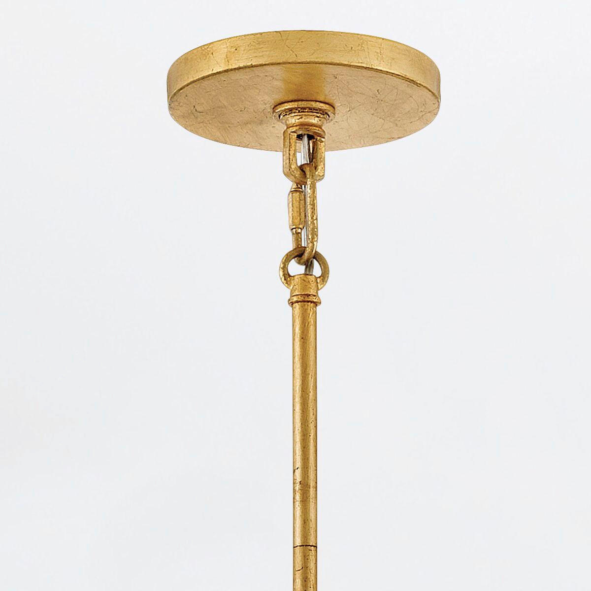 KRONLEUCHTER    - Messingfarben, Konventionell, Glas/Metall (38,8/74,7/74,7cm) - Elstead Lighting