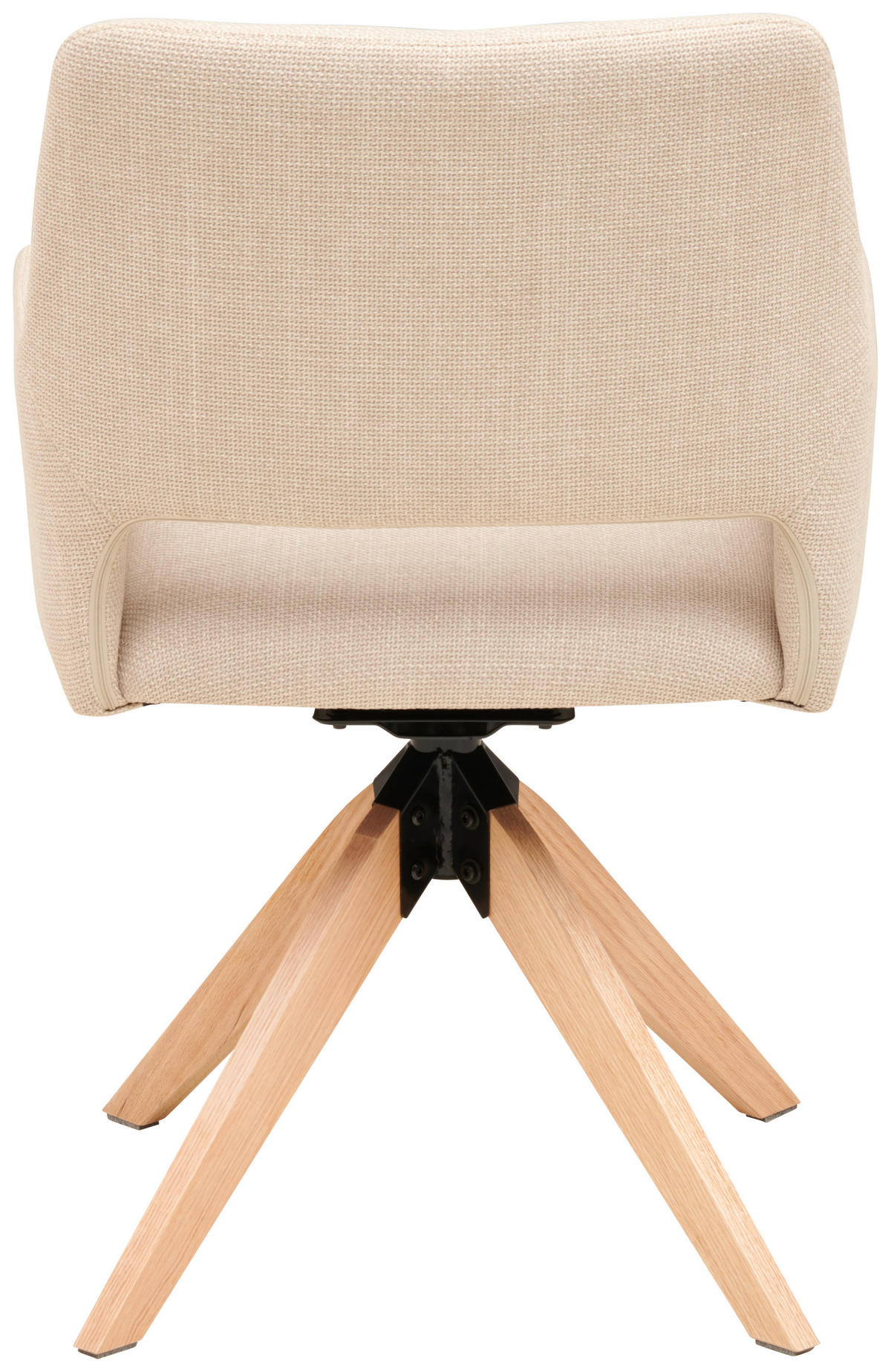 ARMLEHNSTUHL in Holz, Metall, Textil Beige  - Beige/Naturfarben, LIFESTYLE, Holz/Textil (62/87/60cm) - MID.YOU