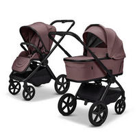 KOMBIKINDERWAGEN  Gio Fold ETPU  Tonka  - Schwarz/Mokka, Basics, Textil/Metall (120/58/92cm) - Moon Edition