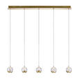 LED-HÄNGELEUCHTE  96/9/150 cm    - Goldfarben, Design, Glas/Metall (96/9/150cm) - Dieter Knoll